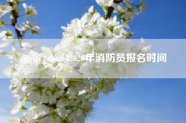 丰城2020年消防员报名时间