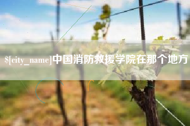 丰城中国消防救援学院在那个地方
