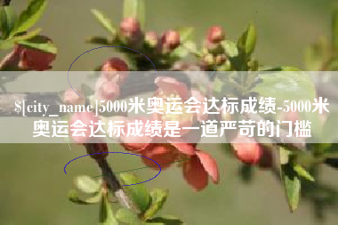 丰城5000米奥运会达标成绩-5000米奥运会达标成绩是一道严苛的门槛