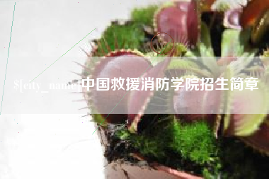 丰城中国救援消防学院招生简章