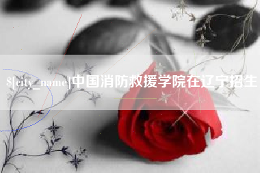 丰城中国消防救援学院在辽宁招生