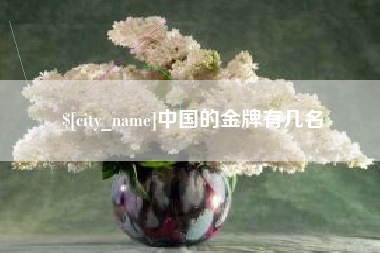丰城中国的金牌有几名