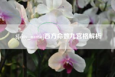 丰城西方命数九宫格解析