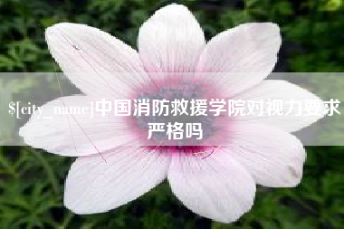 丰城中国消防救援学院对视力要求严格吗