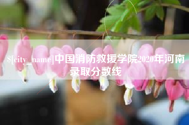 丰城中国消防救援学院2020年河南录取分数线