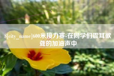 丰城600米接力赛-在同学们震耳欲聋的加油声中