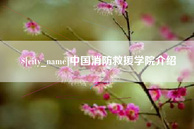 丰城中国消防救援学院介绍