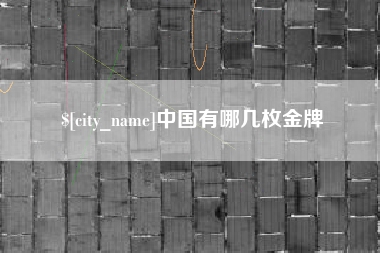 丰城中国有哪几枚金牌