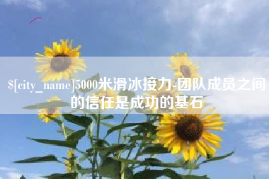 丰城5000米滑冰接力-团队成员之间的信任是成功的基石