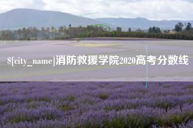丰城消防救援学院2020高考分数线