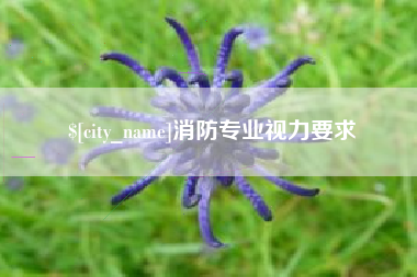 丰城消防专业视力要求