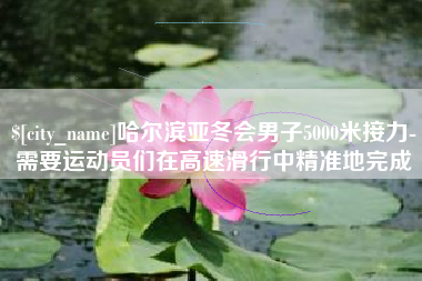 丰城哈尔滨亚冬会男子5000米接力-需要运动员们在高速滑行中精准地完成