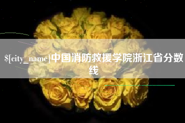 丰城中国消防救援学院浙江省分数线