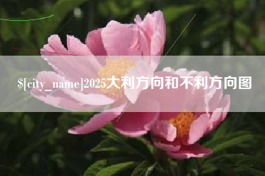 丰城2025大利方向和不利方向图