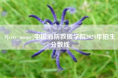 丰城中国消防救援学院2024年招生分数线