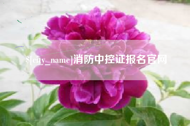 丰城消防中控证报名官网