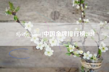 丰城中国金牌排行榜2024
