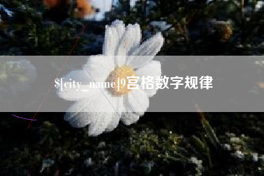 丰城9宫格数字规律